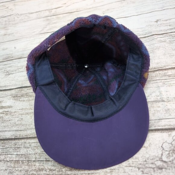 Vintage Columbia fleece Aztec ski hat baseball cap S/M made in USA - Picture 6 of 7
